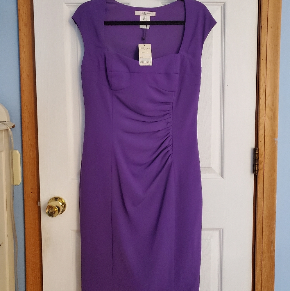 LK Bennett Landis Dress in Berry